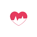 Icono con la imagen de un corazón saludable